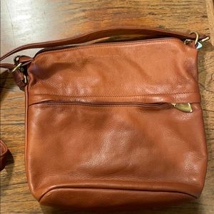 Leather side bag